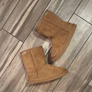 KIDS BEARPAW FUR BOOTS CHESNUT SIZE 2